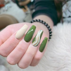 Press on nails| gel press on | High quality| code m26